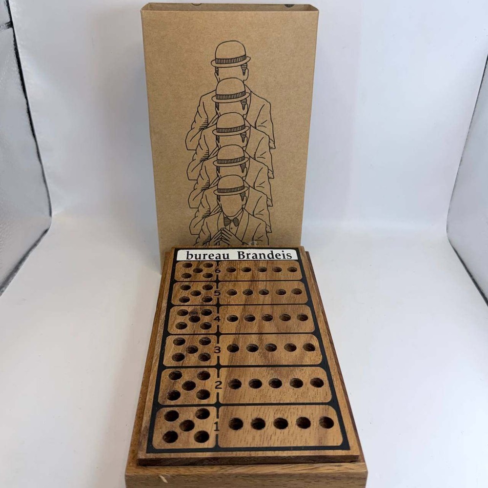 Bureau Brandeis Wooden Mastermind Style Code Breaking Strategy Game with Box